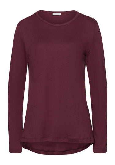 76491 Loungy Nights Knit Long Sleeve Shirt - 2483 Deep Maroon